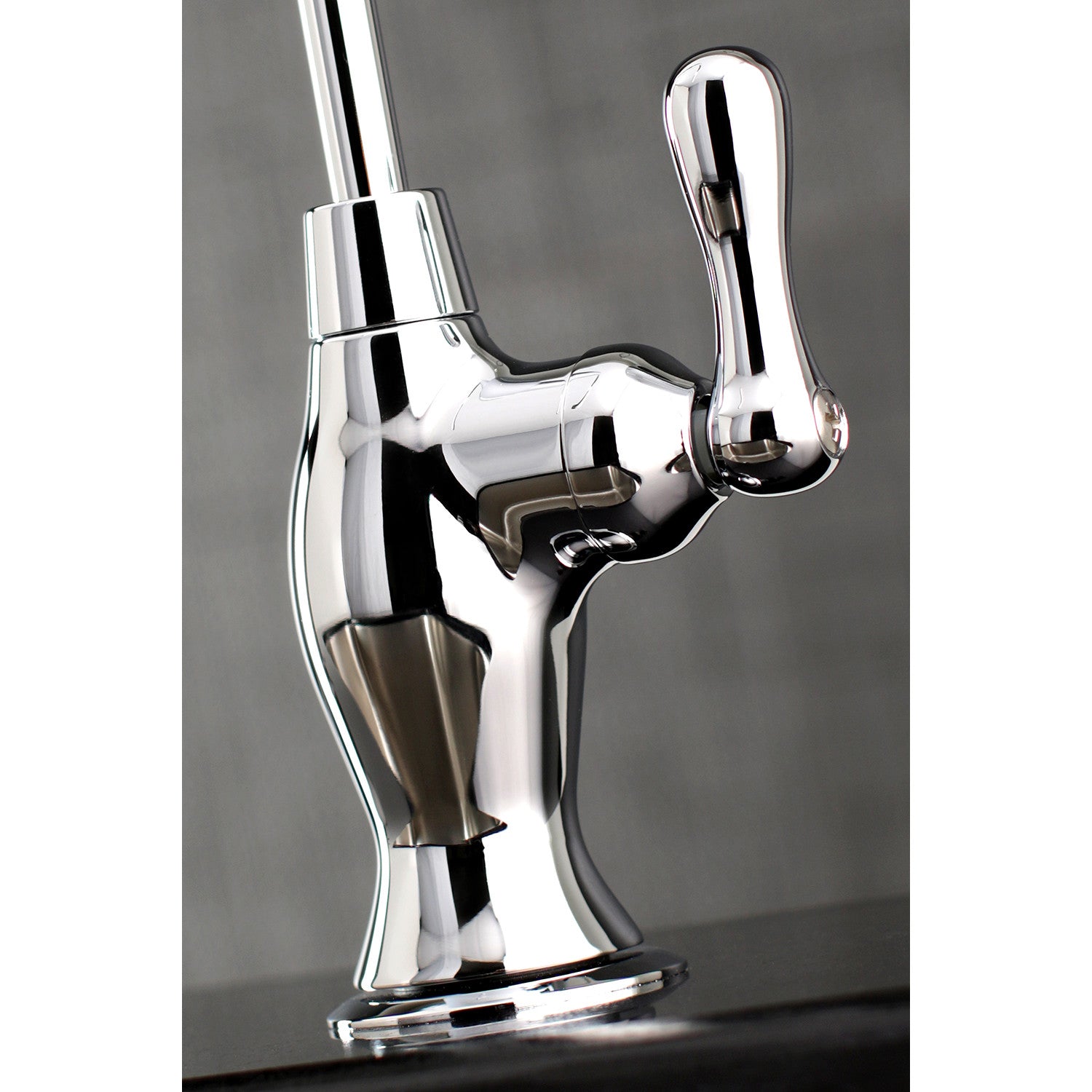 Kingston Heirloom KSAG3191AL - Restoration Single-Handle 1-Hole Deck Mount Water Filtration Faucet, Polished Chrome — thumbnail 3